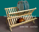 Bamboo & Wooden Dish Rack for Kitchen Implement