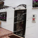 Door Awnings in Clear Polycarbonate Solid Panel and Aluminium