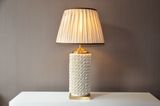 White Pattern Ceramic Base Table Lamp (MT112036L)