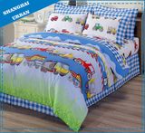 Kids Cotton/Linen Cartoon Sheet Set & Duvet Cover