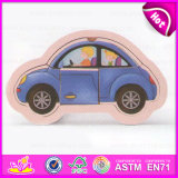 2015 Educational Toy Wooden Mobile Puzzle Game, Mini Car Kids Wooden Jigsaw Puzzle Toy, High Quality Wooden Car Puzzle Toy W14c178