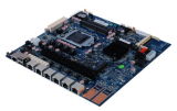 2061-1 LAN-Hcm75L6-a,Intel B75 Chipset, Firewall Embedded Motherboard,with 6intel 82574 Giga LAN,3SATA2+1SATA3,1mini Pcie,8USB,1COM,Gpio,CF,2so DIMM DDR3,ATX