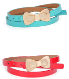 Fashion PU Kids Belt with Butterfly Knot Buckle (YD-15185)
