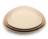 Rice Husk Fibre Tableware Triangle Plate
