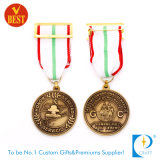 Custom Sport 2D Antique Gold Medal for Souvenir