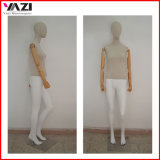 Fabric Covered Female Mannequin with Wooden Arm