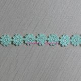Mint Small Flower Design Chemical Lace for Clothing