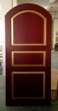Arch Top Qatar, Middle East Solid Red Oak Wood Entry Room Door