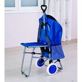 Folding Shopping Cart with Chair