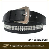Janyo Western Rhinestone Leather Belt for Women (ZY-12845)