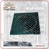 Black Bitumen Coating Ductile Iron Manhole Cover with En124