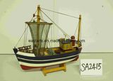 High Quality Wooden Toy for Kids, Children Small Wood Ship Model