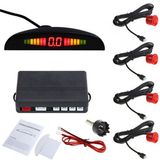 Display Waterproof Parking Sensor with 4 Red Sensors