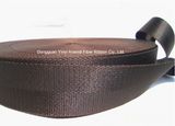 38mm Deep Brown Nylon Herringbone Webbing