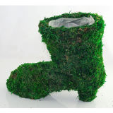 Moss Boots Flower Baskets