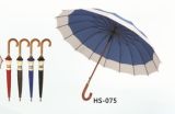 Wooden Shaft Straight Umbrella (HS-075)