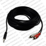 3.5mm Stereo Audio to 2RCA Cable