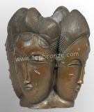 Bronze Monk Bust Sculpture (TPX-0229)