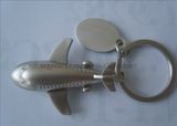 Zinc Alloy 3D Key Chain in Airplane Shape