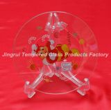 Clear Glass Plate. Tempered Glass Plate for Decoration (JRRCLEAR0002)