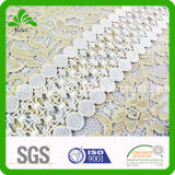 100% Polyester Embroidery Water Soluble off-White Lace