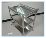 Lab Furniture Stainless Steel Trolley Match with Moving Wheel and Brake