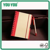 Kraft Paper Spiral Notebook with Elastic Band