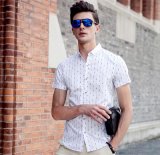 Men's Korean Style Slim Fit Iron-Free Stripe Shirt