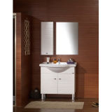 White High Glossy Lacquer Fashion Bathroom Cabinets with Mirror