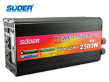 Suoer Power Inverter 2500W Solar Power Inverter 24V to 220V Rechargeable Inverter for Home Use with CE&RoHS (HDA-2500B)