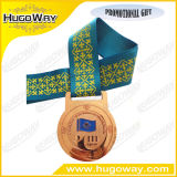 Copper Plated with Enamel Metal Medal