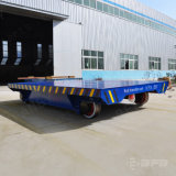 Foundry Plant Motorized Flat Wagon with Safety Device for Heavy Industry