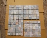 Natural Grey Interior Wall Cladding Slate Mosaic Tiles (DXSM69)