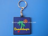 Quadrate Shape Rubber PVC Key Chain