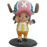 Soft Plastic One Piece Figure Toy with Base (Chopper)