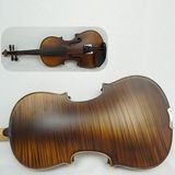 Antique Colour Solid Violin with Printed Flame Maple Finish