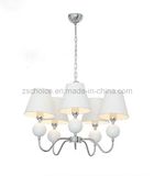 White Lampshade Modern Pendant Lamp Chandelier