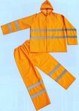 2PCS PVC Rainsuit with Reflective Tapes R9094