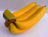 Artificial Fruit Banana with 5 Pics for Indoor Decoration