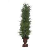 Plastic Plant, 110cm Cypress Tree, Green