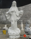 White Marble Virgin Maria Marble Statue Sculpture