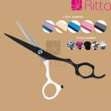 Black and White Teflon Coated Hair Shears/Hairdressing Scissors, Made of SUS420J2 Stainless Steel