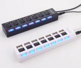 2.0 High Speed 7 Port USB Hub on/off Sharing Switch for PC Laptop