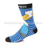 168n Men Custom Jacquard Sock