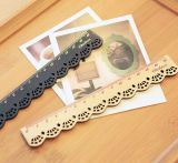 Cute Clear and Lovely Lace Wooden Ruler