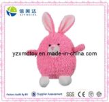 Plush Pink Pudgy Bunny Stuffed Animal Toy