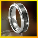 Fashion Carbon Fiber Tugsten Ring Jewellery