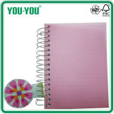 Spiral Notebook /PP Notebook/Single Spiral Notebook with PP Cover+Foil/360pages