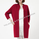 100% Wool Coat/Fashion Non-Collar Seventh Sleeves Women's Coat /Women's Winter Clothing