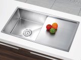 18 Guage Ss304 Stainless Steel Handmade Single Bowl Kitchenware Sink with Board (YX8744)